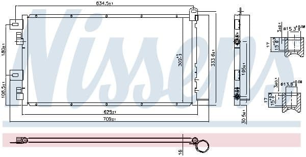 Condenser, air conditioning ** FIRST FIT ** 94591