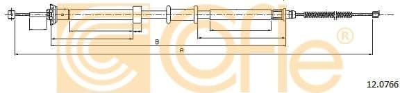 Cable Pull, parking brake 12.0766