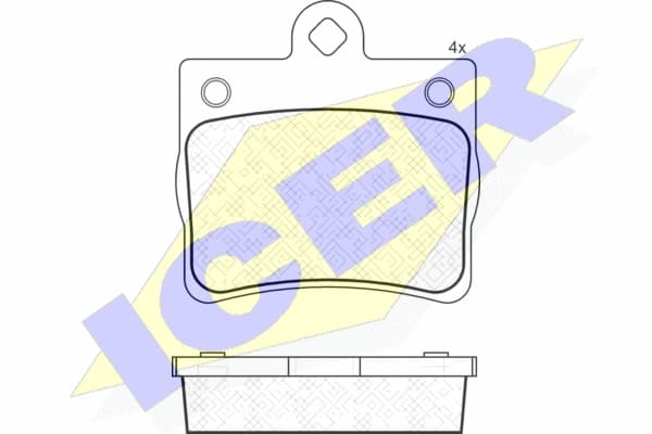 Brake pads rear 181310 - image 2