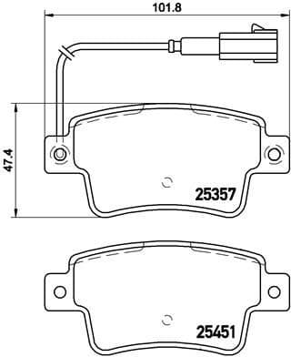 Brake Pad Set, disc brake PRIME LINE P23142