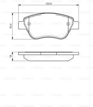 Brake Pad Set, disc brake 0986494132 - image 7