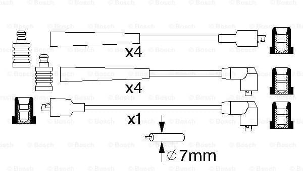 Ignition Cable Kit 0986356831 - image 5