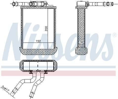 Heat Exchanger, interior heating 72045