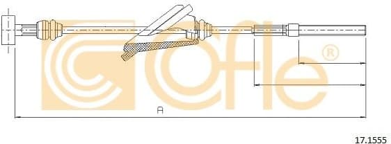 Cable Pull, parking brake 17.1555