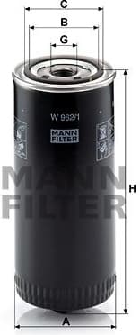 Filter, operating hydraulics W962/1