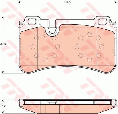 Brake Pad Set, disc brake GDB1711