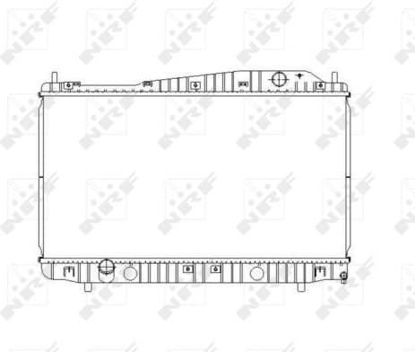 Radiator, engine cooling 53481
