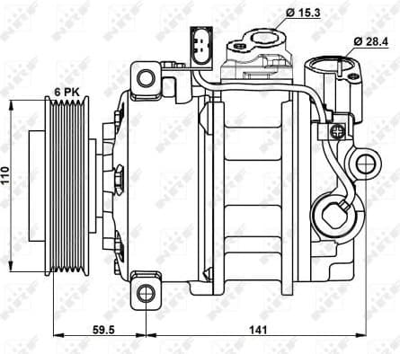 Compressor, air conditioning EASY FIT 32883