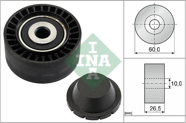 Deflection/Guide Pulley, V-ribbed belt 532033110