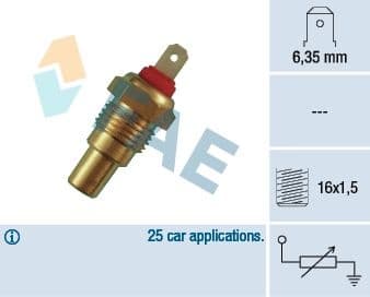 Sensor, coolant temperature 31330