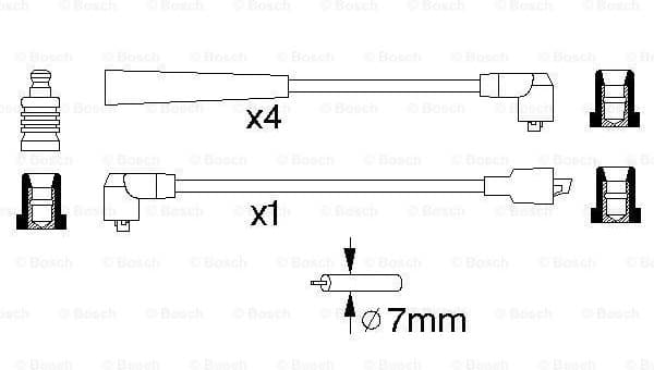 Ignition Cable Kit 0986356734 - image 5