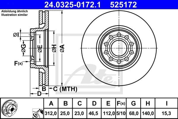 Brake Disc PowerDisc 24.0325-0172.1 - image 2