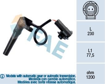 RPM Sensor, automatic transmission 79281