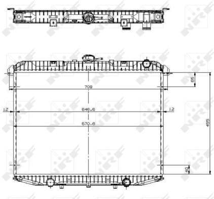 Radiator, engine cooling EASY FIT 519533 - image 2