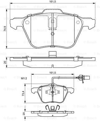 Brake Pad Set, disc brake 0986424777 - image 7
