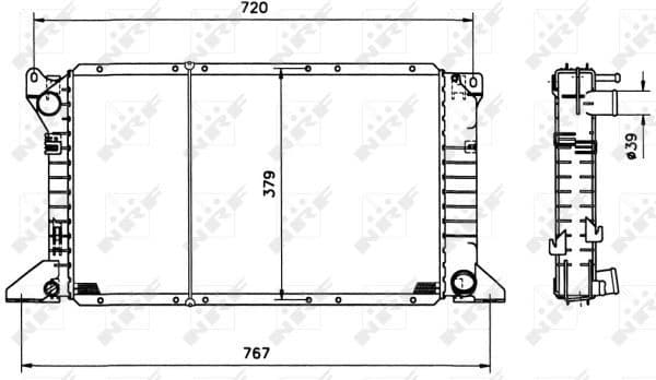 Radiator, engine cooling 517373 - image 2