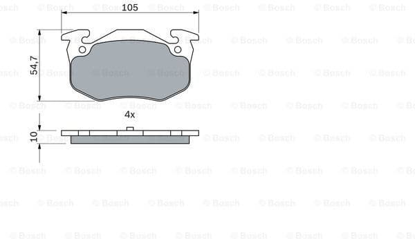 Brake Pad Set, disc brake 0986460970 - image 7