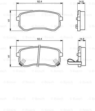 Brake Pad Set, disc brake 0986494145 - image 7