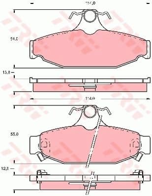 Brake Pad Set, disc brake GDB4089