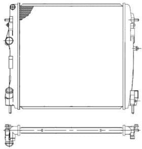 Radiator, engine cooling 58317