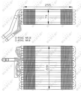 Evaporator, air conditioning 36025
