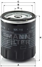 Fuel Filter WK716