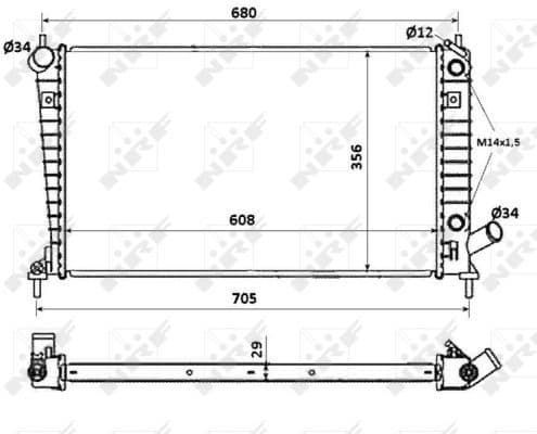 Radiator, engine cooling EASY FIT 58349 - image 2