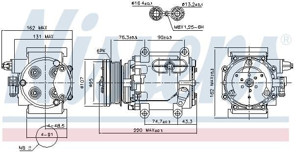 Compressor, air conditioning ** FIRST FIT ** 89239