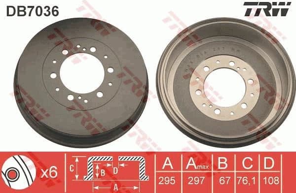Brake Drum DB7036