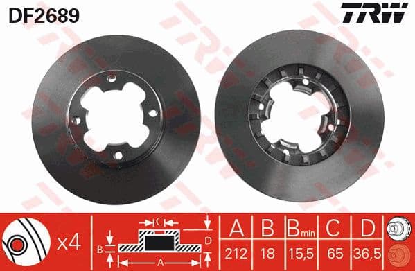 Brake Disc DF2689