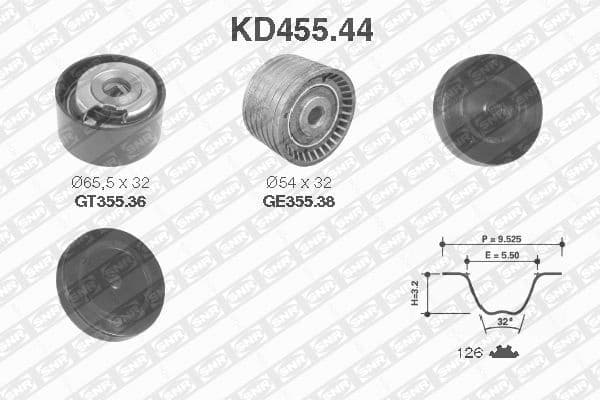 Timing Belt Kit KD455.44
