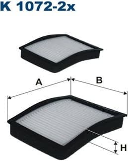 Filter, cabin air K1072-2X