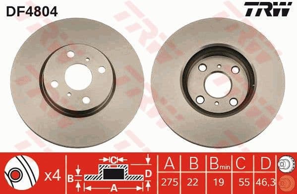 Brake Disc DF4804