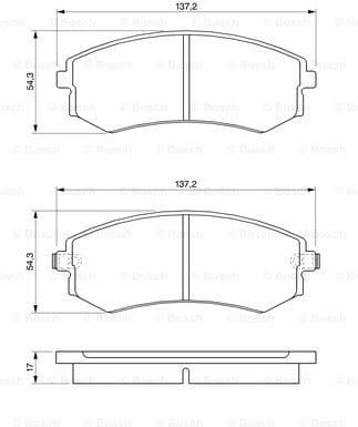 Brake Pad Set, disc brake 0986424215 - image 7