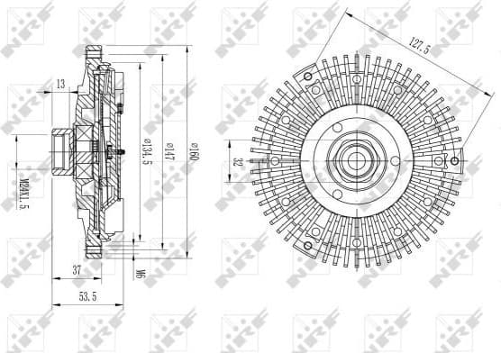 Clutch, radiator fan 49568 - image 2