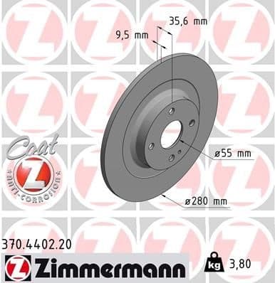 Brake Disc COAT Z 370.4402.20