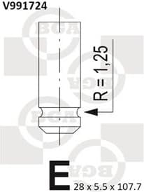 Valve exhaust V991724 - image 2
