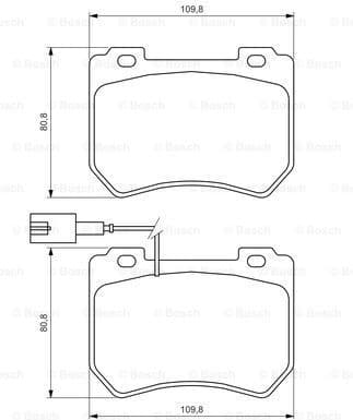 Brake Pad Set, disc brake 0986494402 - image 8