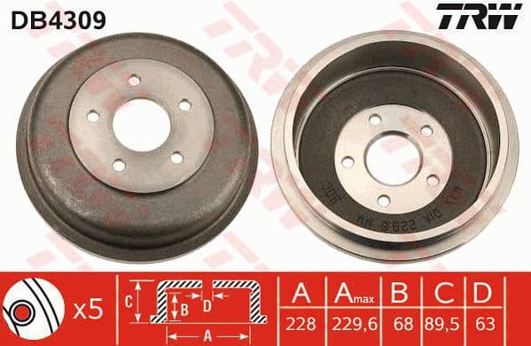 Brake Drum DB4309