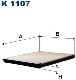 Filter, cabin air K1107