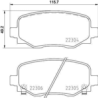 Brake Pad Set, disc brake PRIME LINE P23177