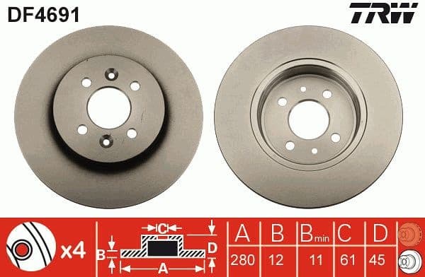 Brake Disc DF4691