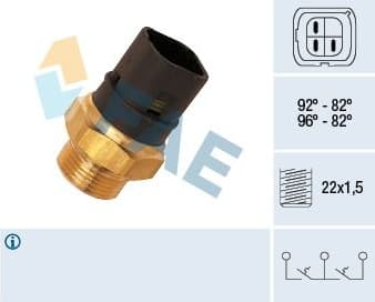 Temperature Switch, radiator fan 37980