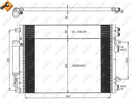 Condenser, air conditioning EASY FIT 35626