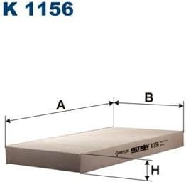 Filter, cabin air K1156