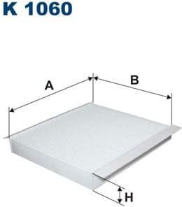 Filter, cabin air K1060