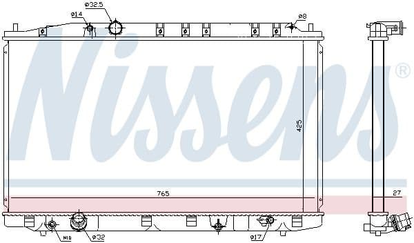 Radiator, engine cooling ** FIRST FIT ** 68137