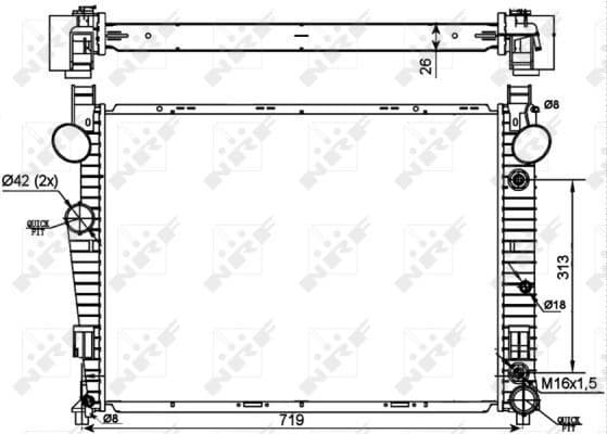 Radiator, engine cooling 53107 - image 3