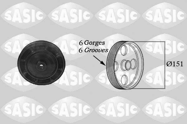 Belt Pulley, crankshaft 2154006