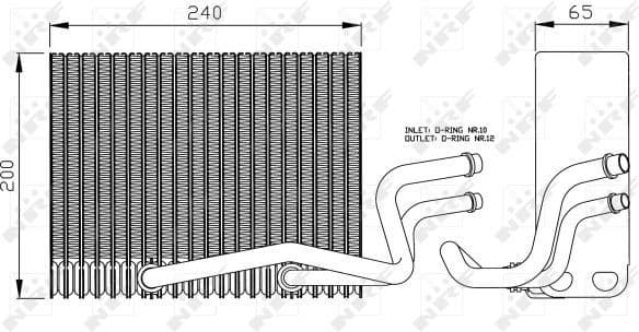 Evaporator, air conditioning EASY FIT 36098